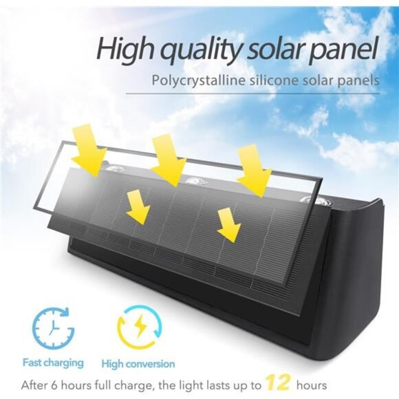 Solar Lights Outdoor Waterproof 3000K Warm Waterproof Aluminum Dusk to Dawn - Picture 3 of 7